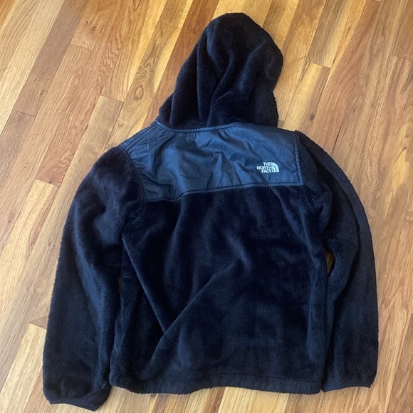 The North Face Girls Black Fleece Jacket Size L - Picture 7 of 8